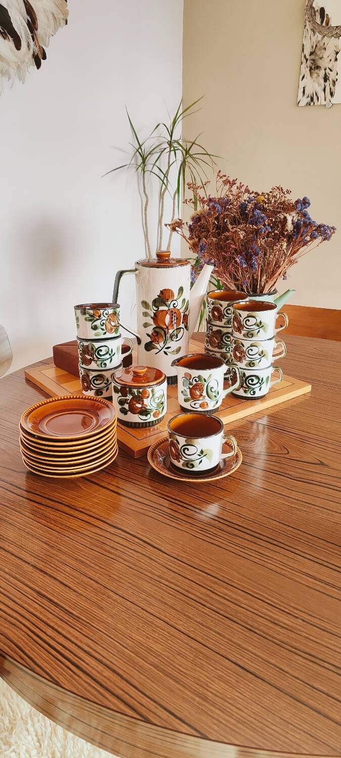 Coffee service Boch la Louvière Argenteuil made in Belgium