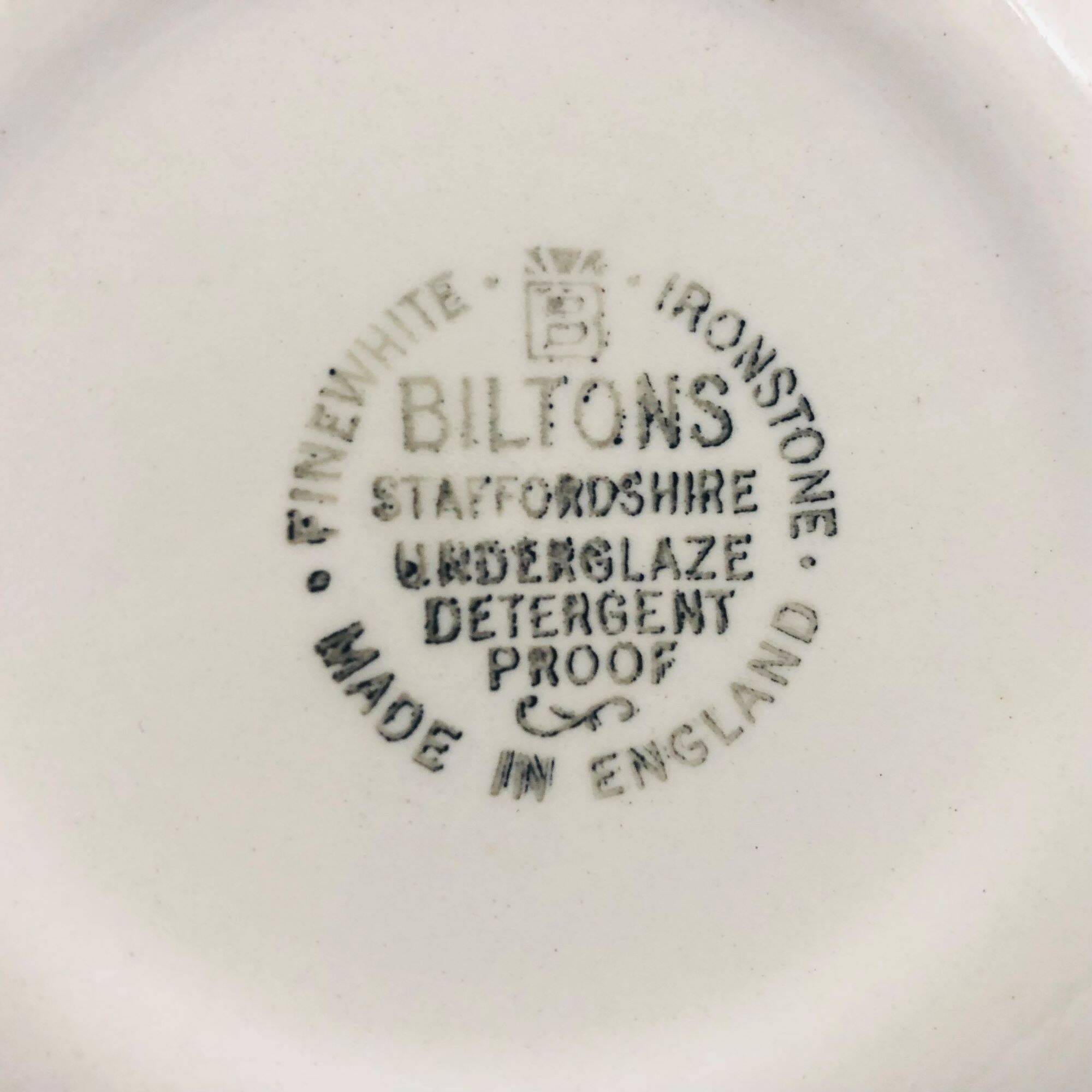 4 assiettes, Biltons England