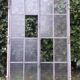 Fenêtre L107xH174 industrielle cintrée métal verrière cadre verres armés