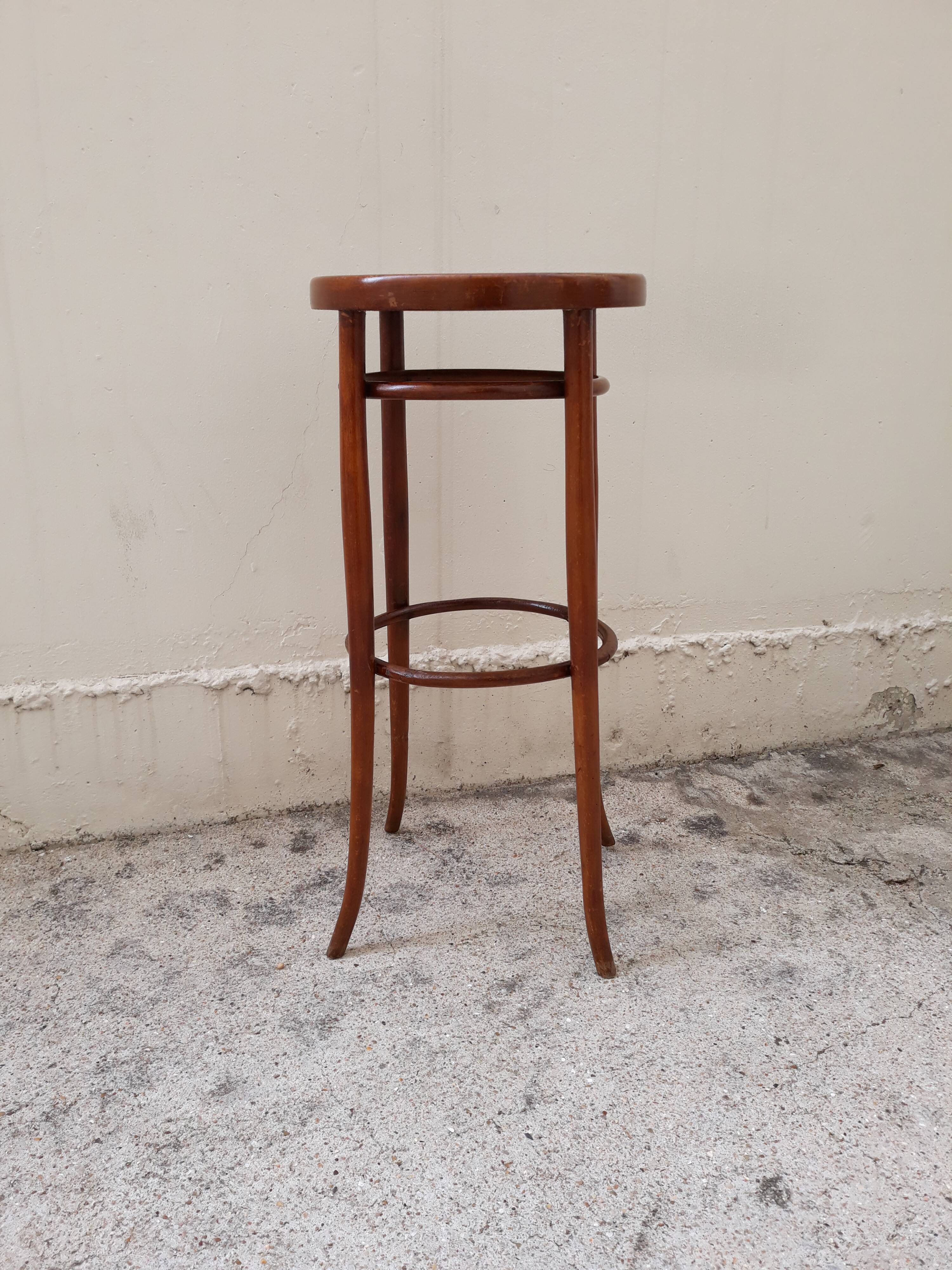 Bauman bistro 1900 wooden stool