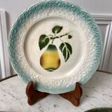 Trio of dessert plates in slurry XIXth