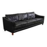 Vintage Sofa Mid Century Leder Danish Design 60er 70er