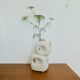 Roberto Rigon ceramic cube vase for Bertoncello, Italy, 70s