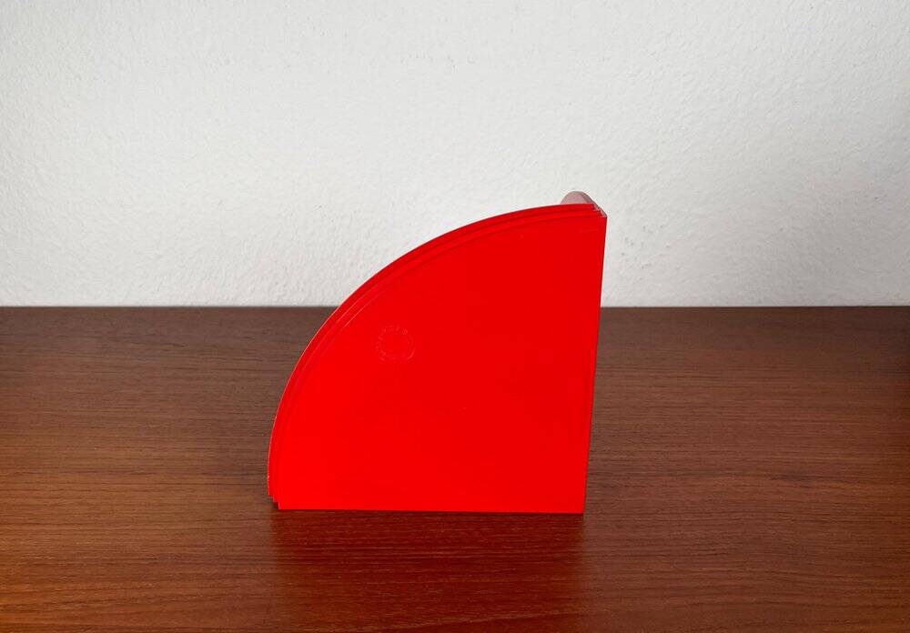 Pair of bookends model 4909 Italian space age mid-century by Giotto Stoppino for Kartell, 1960, set of 3