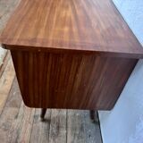 Pair of nightstands vintage bedside table compass legs