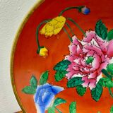 Decorative porcelain and brass plate