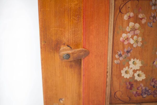 Meuble bois vintage, meuble confiturier, cabinet bois, meuble de rangement