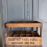 Wooden bottle locker box
