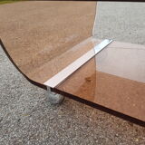 Table TV Desserte en atluglass Michel Dumas