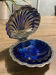 Stainless steel scallop shell butter dish