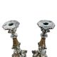 Pair of Art Nouveau Silver-Plated Candlesticks