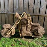 Harley Davidson wicker sculpture
