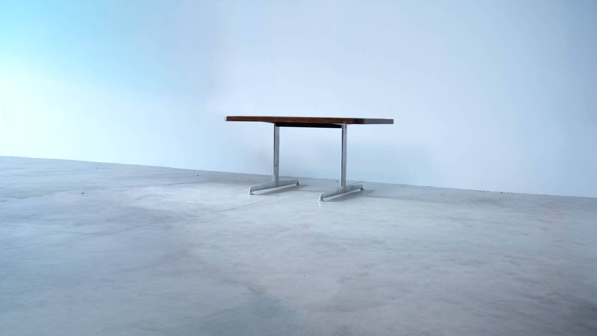 Bureau danois avec dessus en cuir