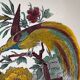 Large antique plate decorated with birds and flowers – Boch for Royal Sphinx