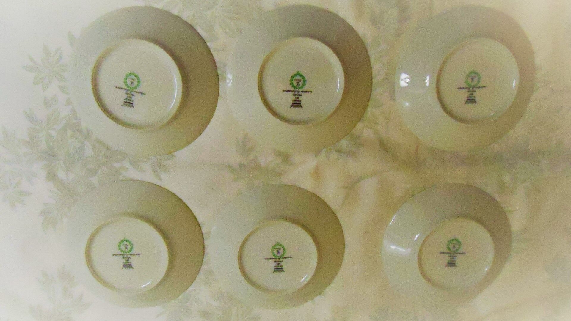 Set of 6 cups and 6 saucers vintage Louis lourioux