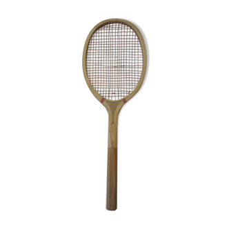 Ancienne raquette de tennis en bois