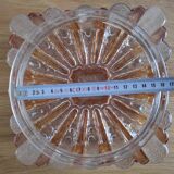 Vintage 60s two-tone square ceiling light