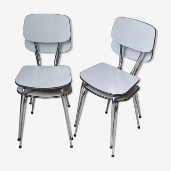 Lot de 4 chaises en formica