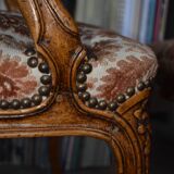 Paire de fauteuil Louis XV cabriolet