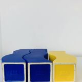 Trio of Asa vases, 1980s ceramic, vintage Memphis style