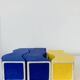 Trio of Asa vases, 1980s ceramic, vintage Memphis style
