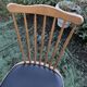 Chaise Baumann modèle menuet assise simili cuir noir