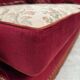 1970s, Danish 2-seater "Spanish" drop arm sofa, furniture velour.