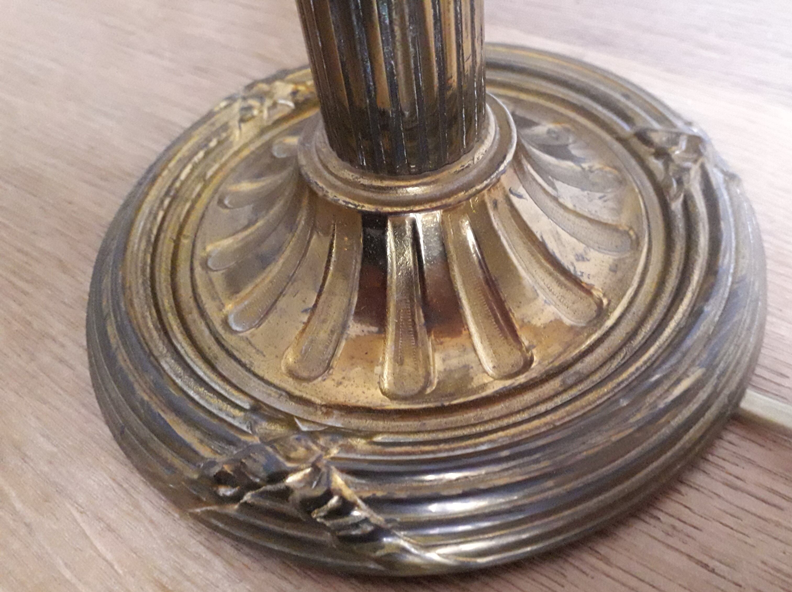 Old brass lamp