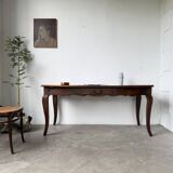 Table de ferme bureau noyer XIXème