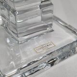 Crystal candle holder, Saint-Louis design Jean Sala