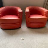 Pair of art deco armchairs