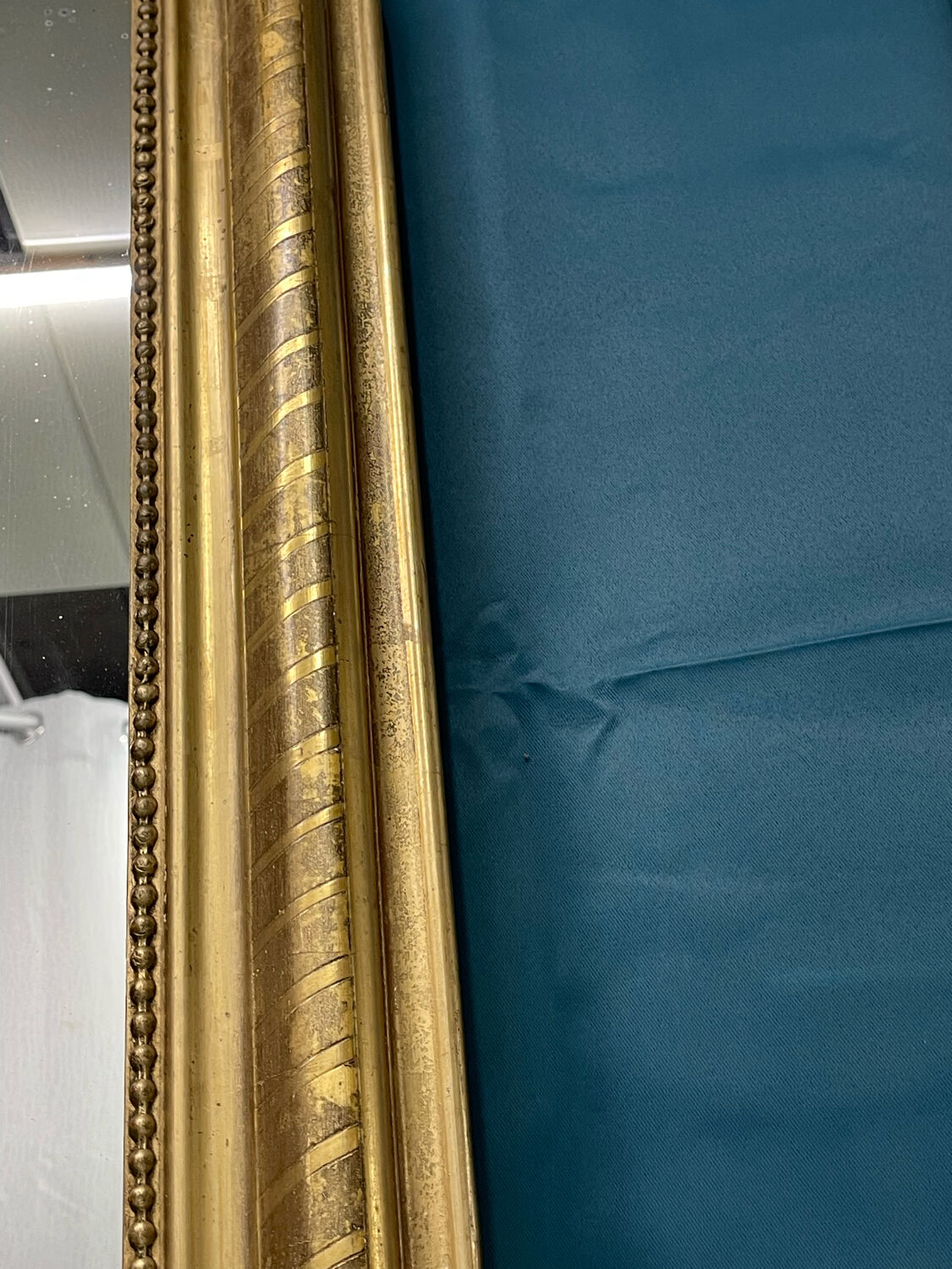 Mirror era Louis-Philippe gilding with gold leaf