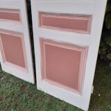 Pairs of large antique Haussmann-style wardrobe doors from the 19th century.