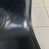 Lot de 6 chaises Matteo Grassi en cuir noir