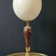 Ostrich Egg, Base in Brass and Brown Marble Empire Napoleon III H: 35cm