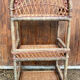 Rattan shelf cabinet