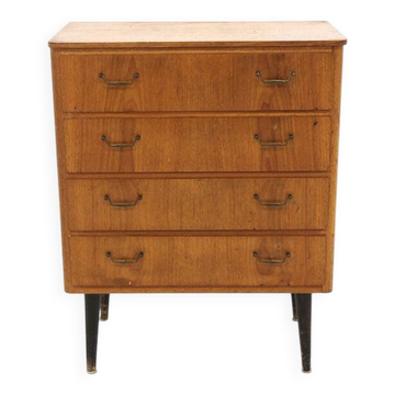 Scandinavian teak chest of drawers, Sweden, 1950