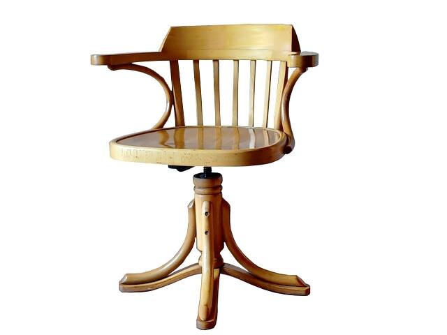 Fauteuil de bureau pivotant by ZPM Radomsko 1950 vintage