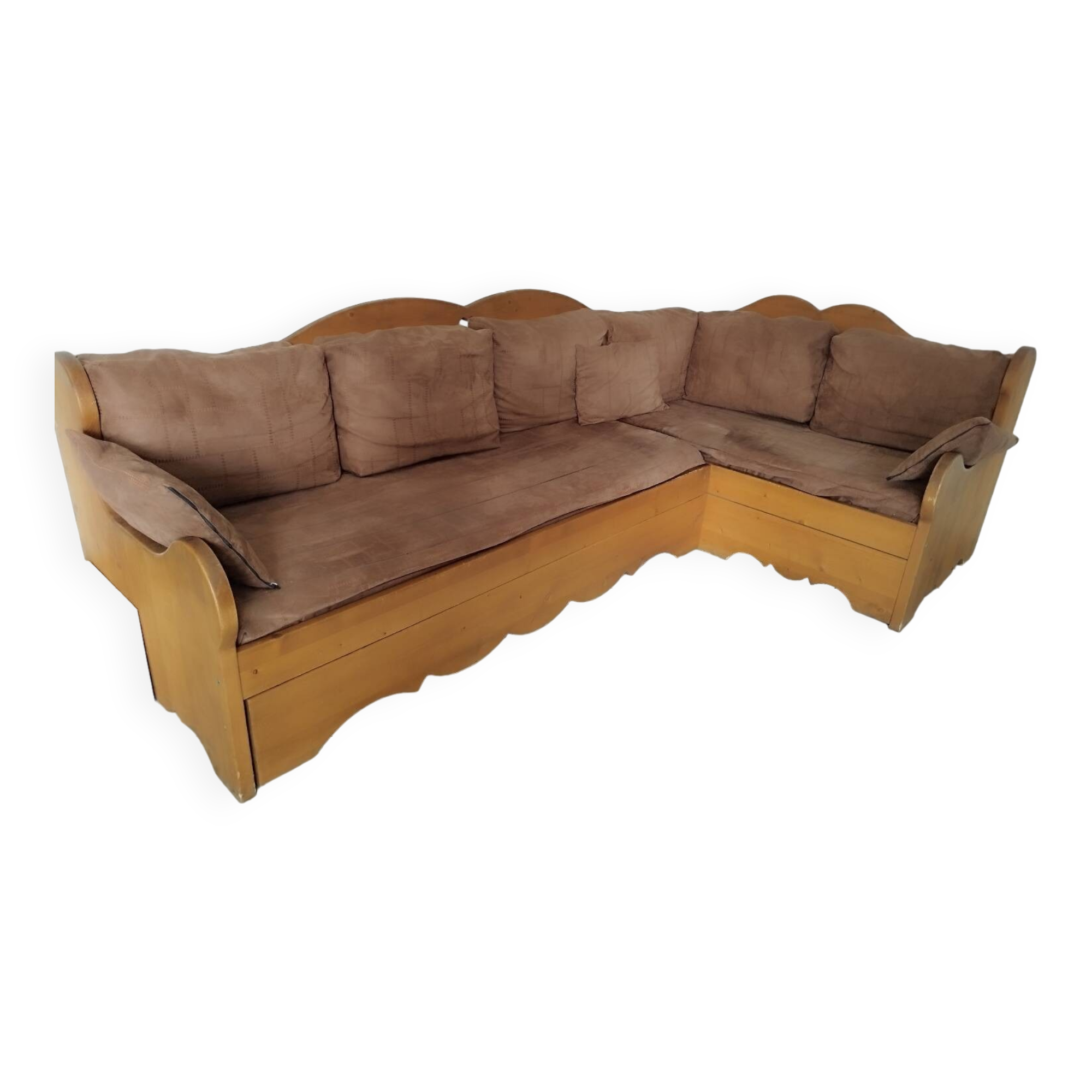 Banquette d'angles lit gigogne