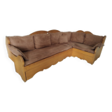 Corner sofa bed with pull-out bed