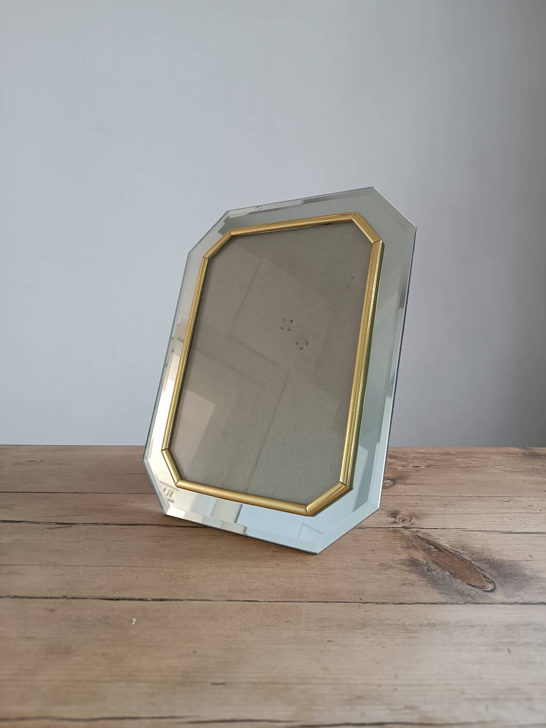 Old beveled mirror frame
