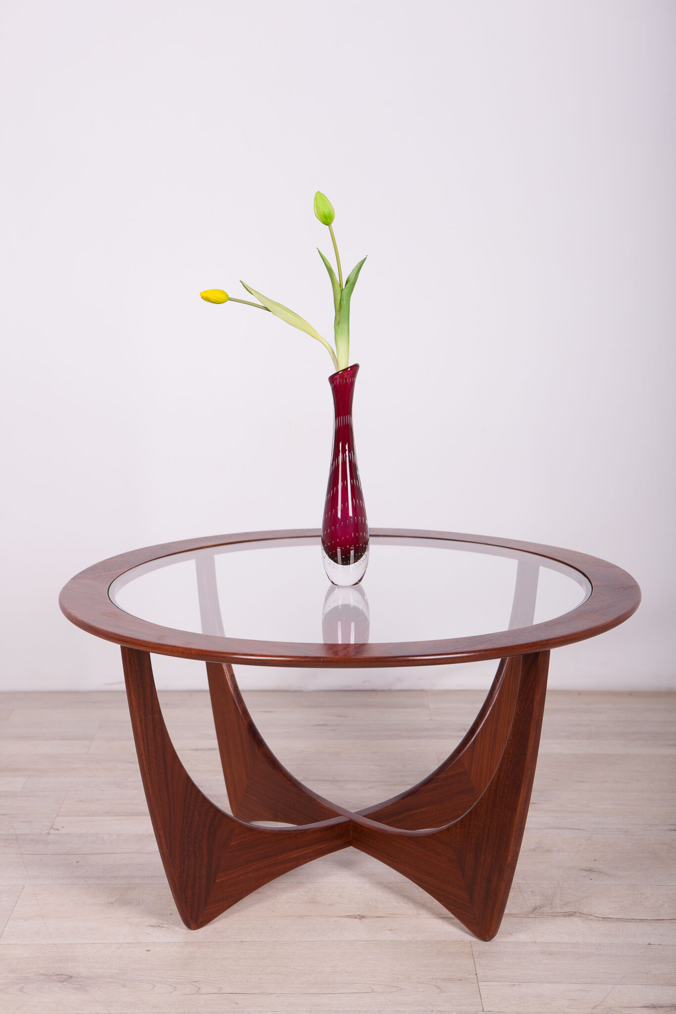 Round teak Astro coffee table by Victor Wilkins for G-Plan, 1950
