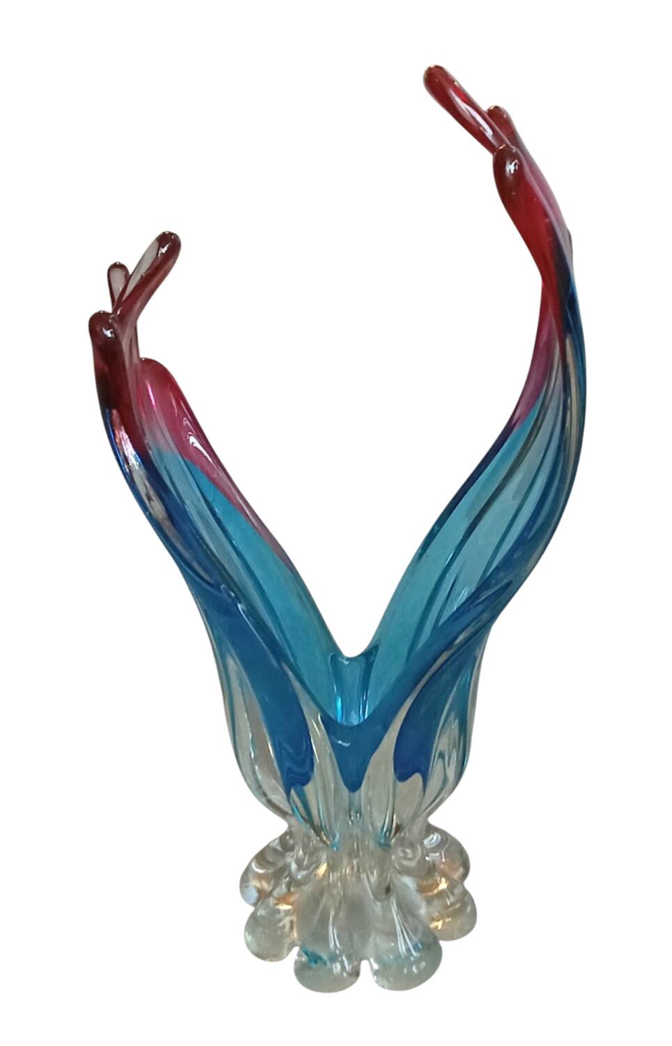 Large Murano cut vase