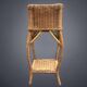 Porte-plantes vintage en osier et bambou