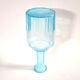 Vintage glass carafe in light blue blown glass 22cm