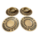 Série de 8 assiettes et 2 bols