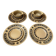 Série de 8 assiettes et 2 bols