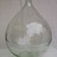Large old lady Jeanne in transparent glass