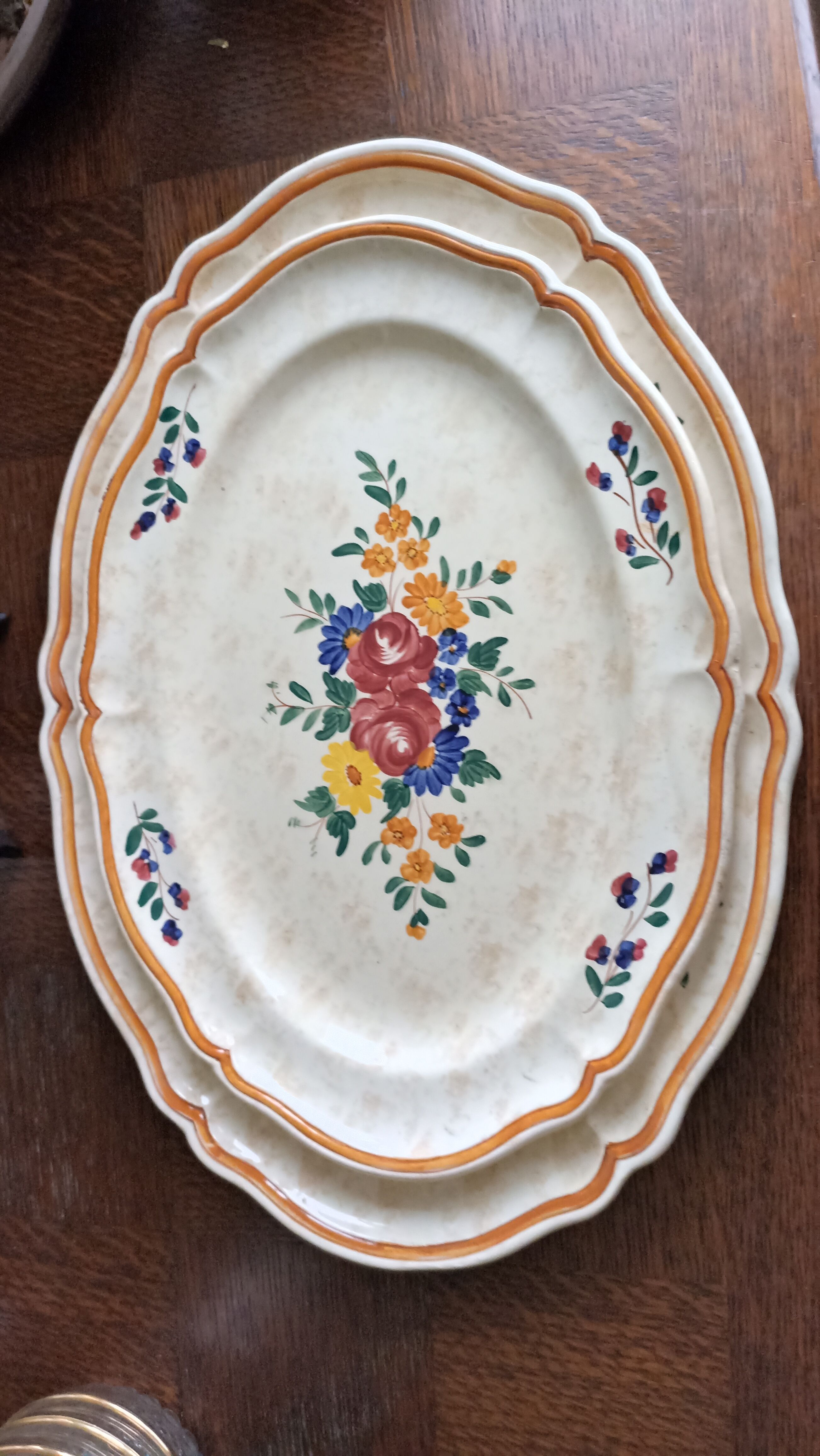 2 oval serving dishes by Longchamp - Mistral service