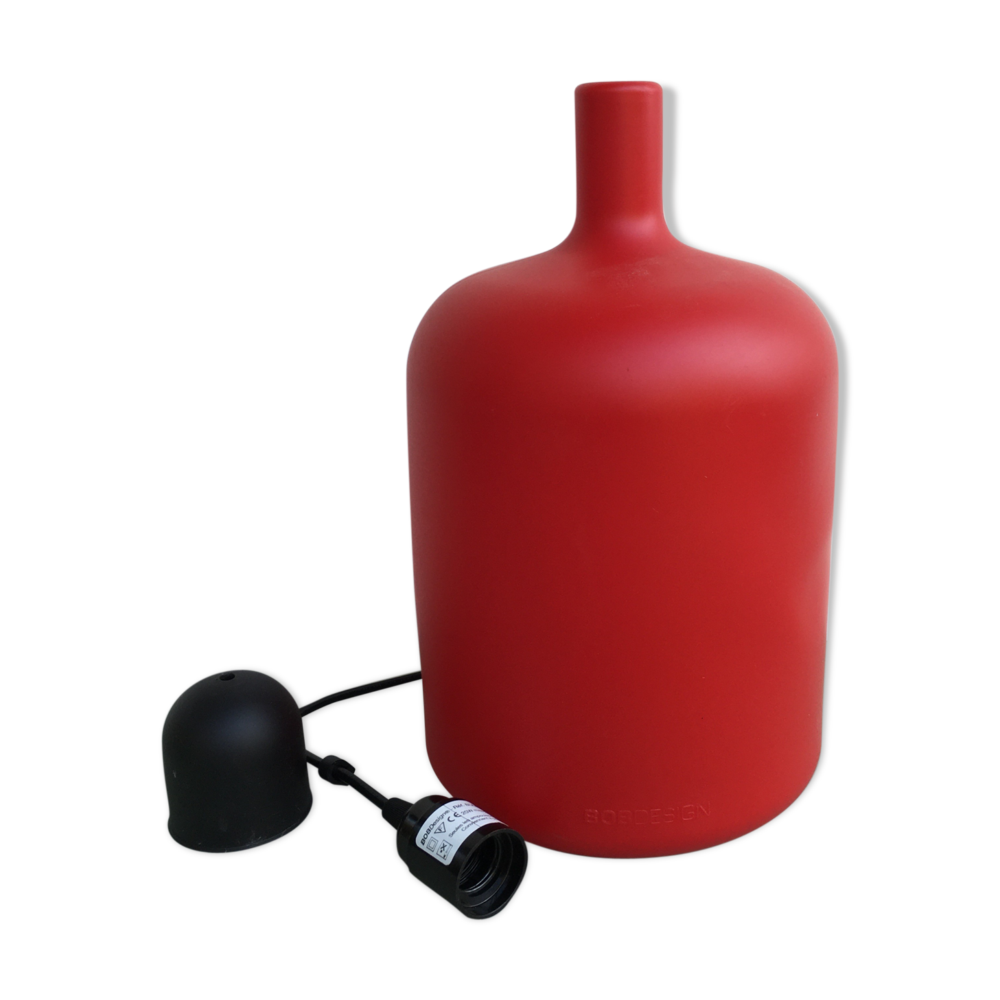 Bulb suspension by Bob Design in red